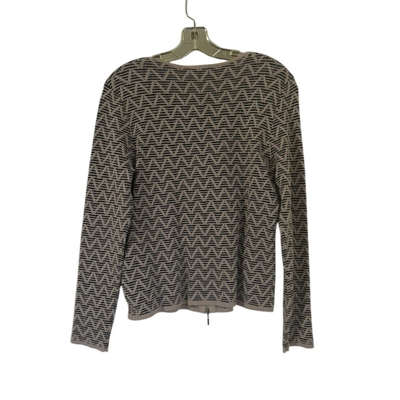 Olsen Front Zip Print Cardigan - Picture 2 of 5